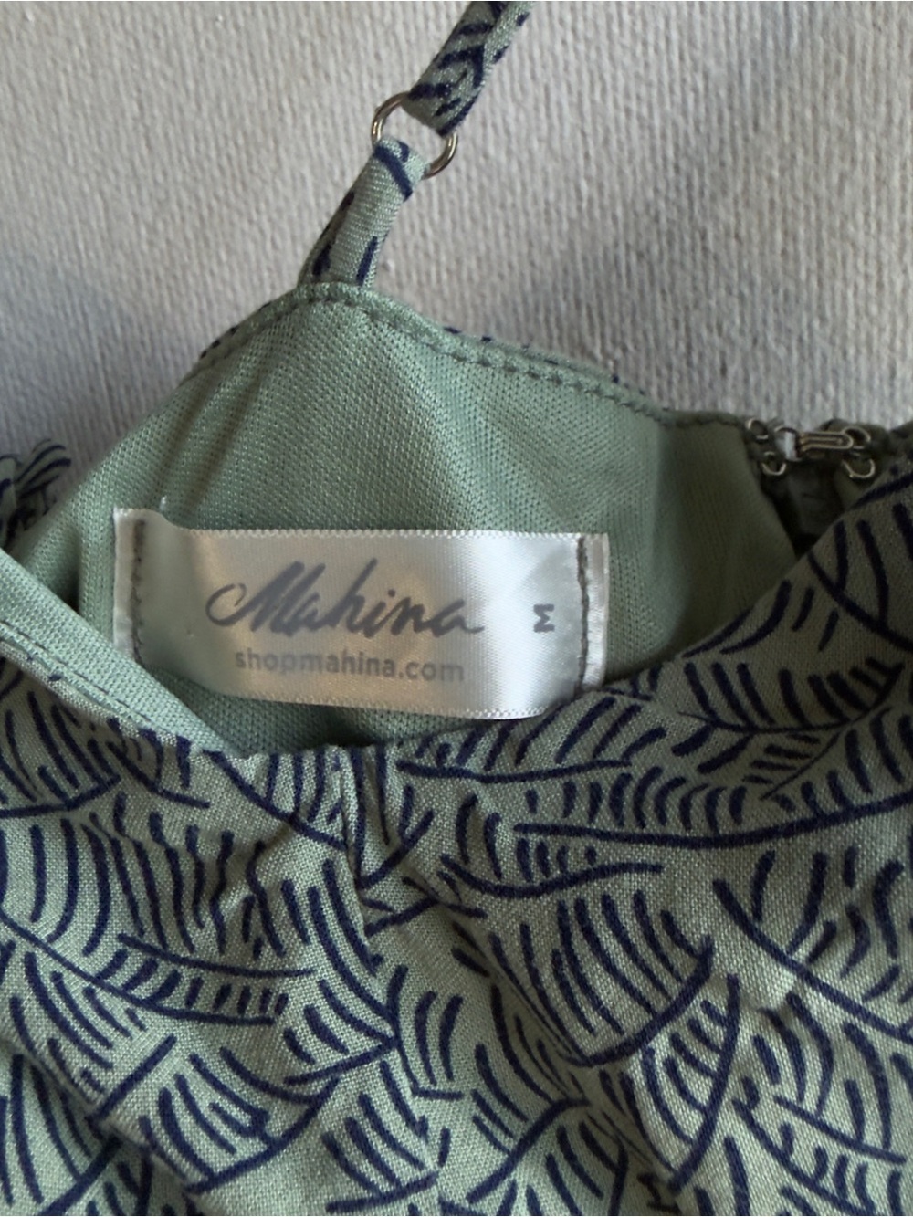 Mahina Sage Green Dress - Picture 2 of 6
